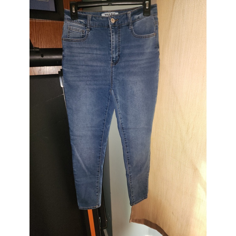 wax jeans womens size 9/29 skinny stretch high rise denim blue